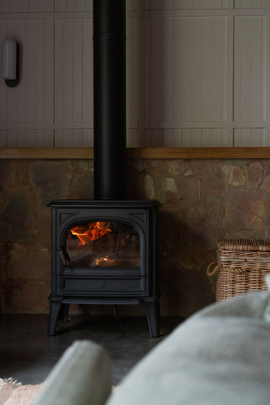 The Barn — wood fire