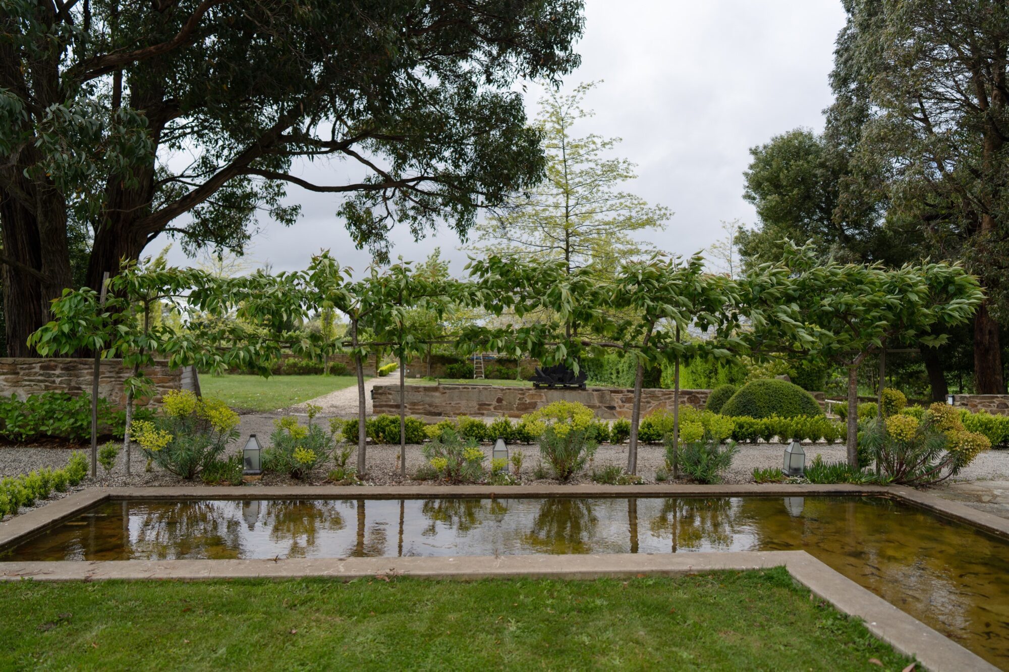 Stonewalls garden — the reflecting pond