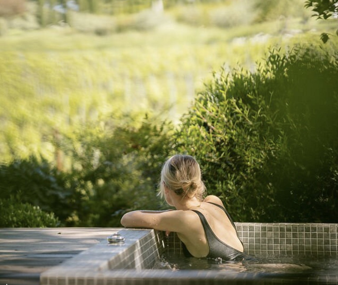 Private mineral spring soak